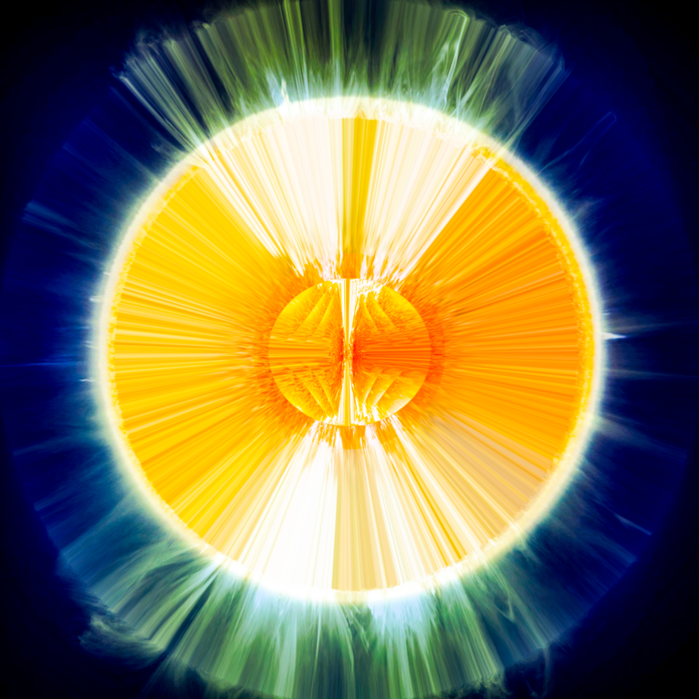 Monade, Luce nella Luce Serie Living in the Sun, 2024, digitalart